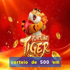 sorteio de 500 em cash toda segunda feira novibet